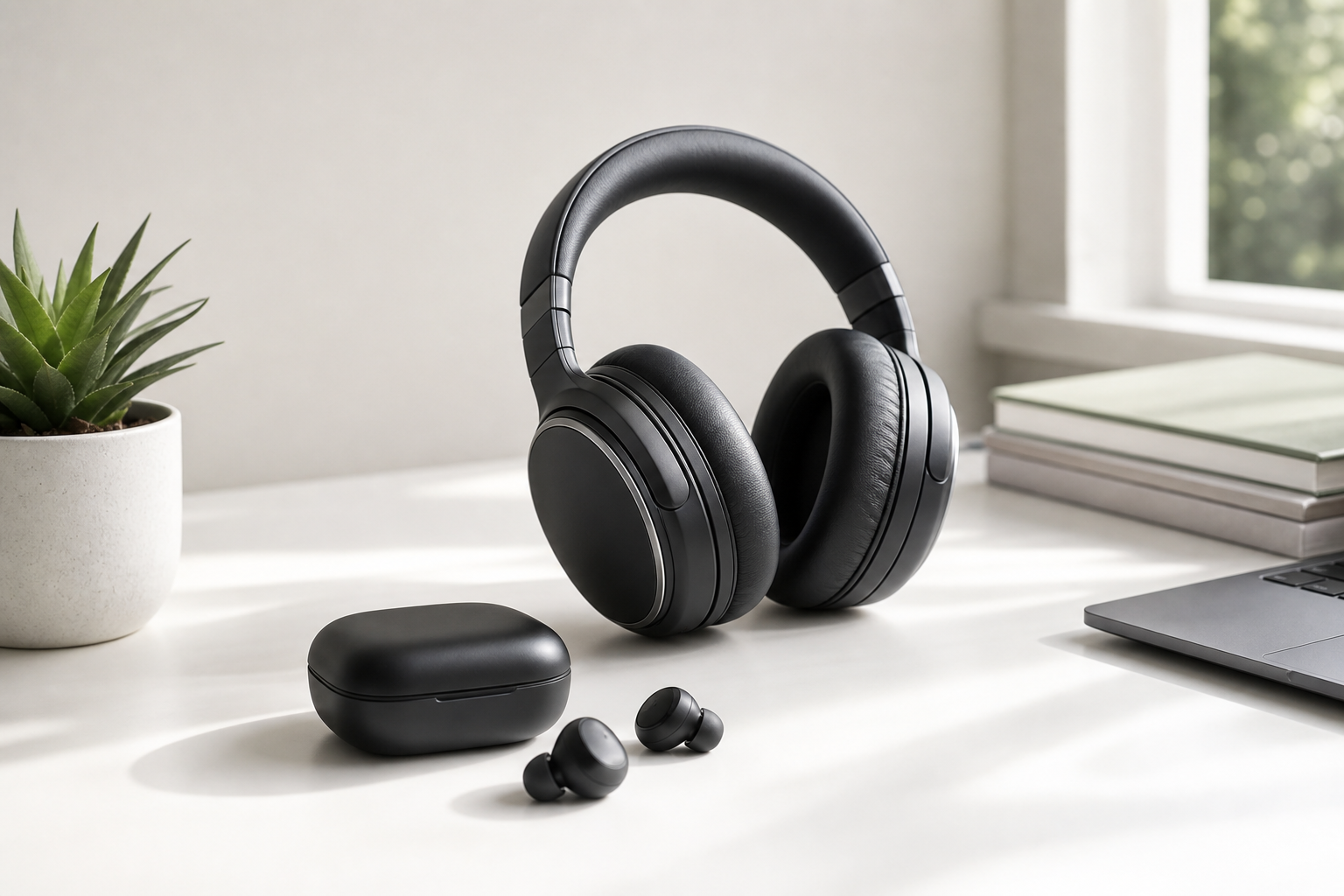Headphones and earbuds product category